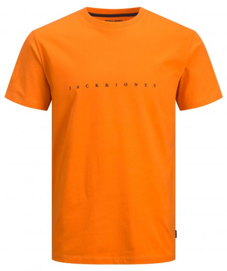 Jack & Jones JJFONT T-Shirt Orange - T-krekli - T-krekli - 2XL-14XL