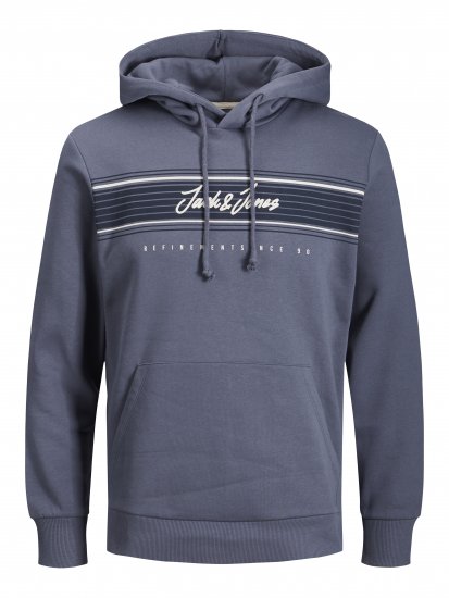Jack & Jones JJLEO SWEAT Hoodie Gray - Džemperi un džemperi ar kapuci - Džemperi - 2XL-14XL