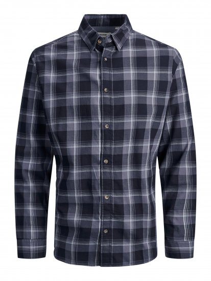 Jack & Jones JJPLAIN LOGAN Shirt Navy - Krekli - Krekli - 2XL-8XL