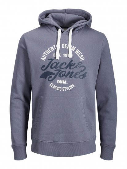 Jack & Jones JJBRAT SWEAT Hoodie Indigo - Džemperi un džemperi ar kapuci - Džemperi - 2XL-14XL