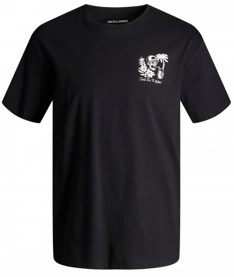 Jack & Jones JJCHILLER With Back Print Black - T-krekli - T-krekli - 2XL-14XL