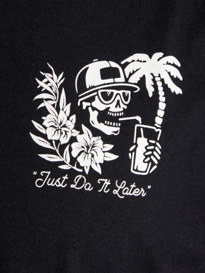 Jack & Jones JJCHILLER With Back Print Black - T-krekli - T-krekli - 2XL-14XL