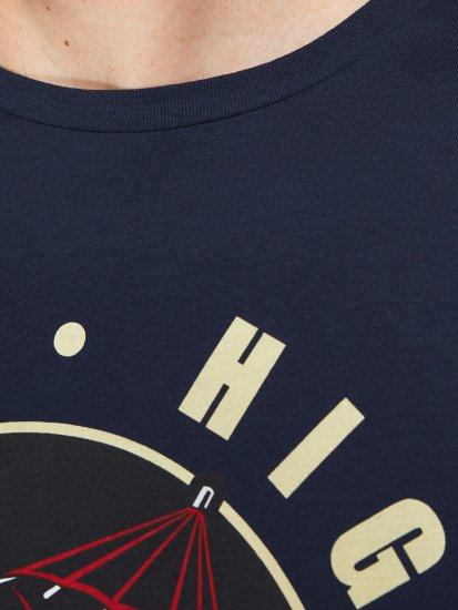 Jack & Jones JJEUSTACE T-Shirt Navy - T-krekli - T-krekli - 2XL-14XL