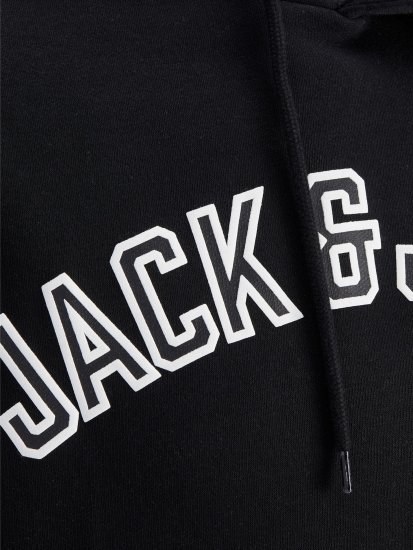 Jack & Jones JJCITY Hoodie Black - Džemperi un džemperi ar kapuci - Džemperi - 2XL-14XL