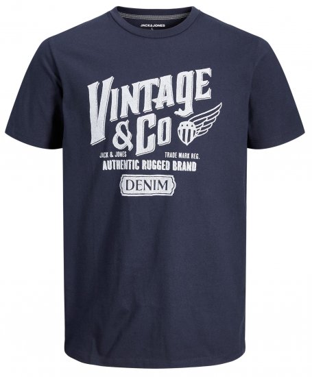 Jack & Jones JJAARON T-Shirt Navy - T-krekli - T-krekli - 2XL-14XL
