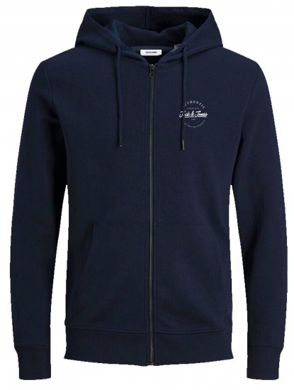 Jack & Jones JJDUSTY Hoodie Navy - Džemperi un džemperi ar kapuci - Džemperi - 2XL-14XL