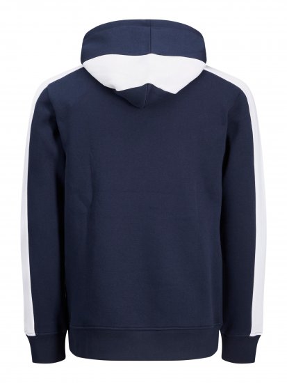 Jack & Jones JJCUT SWEAT Hoodie Navy - Džemperi un džemperi ar kapuci - Džemperi - 2XL-14XL