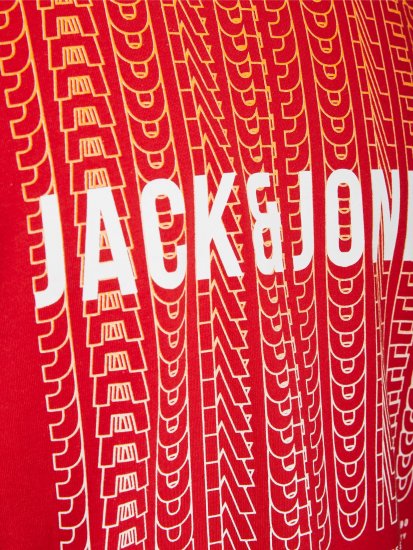 Jack & Jones JJCYBER T-Shirt Red - T-krekli - T-krekli - 2XL-14XL