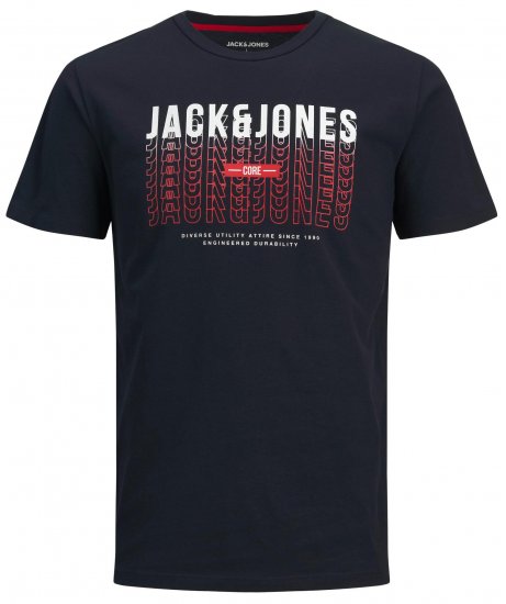 Jack & Jones JJCYBER T-Shirt Navy - T-krekli - T-krekli - 2XL-14XL