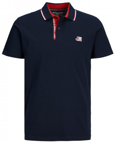 Jack & Jones JCOLOGAN Polo Navy Blazer - Polo krekli - Polo krekli - 2XL-8XL