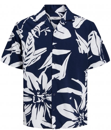 Jack & Jones JPRBLATROPIC Resort Shirt Navy - Krekli - Krekli - 2XL-8XL