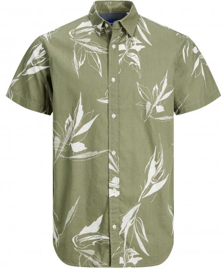 Jack & Jones JORCRAYON AOP Shirt Green - Krekli - Krekli - 2XL-8XL