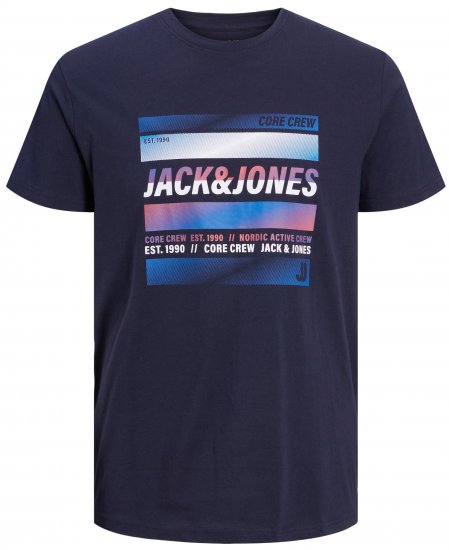 Jack & Jones JCOARC T-Shirt Navy - T-krekli - T-krekli - 2XL-14XL