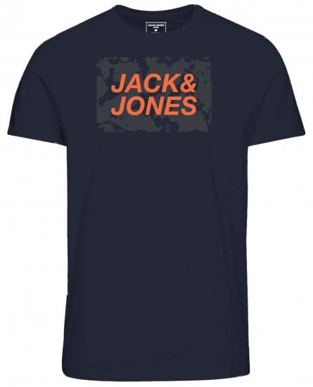 Jack & Jones JCOLAUGE T-Shirt Navy - T-krekli - T-krekli - 2XL-14XL