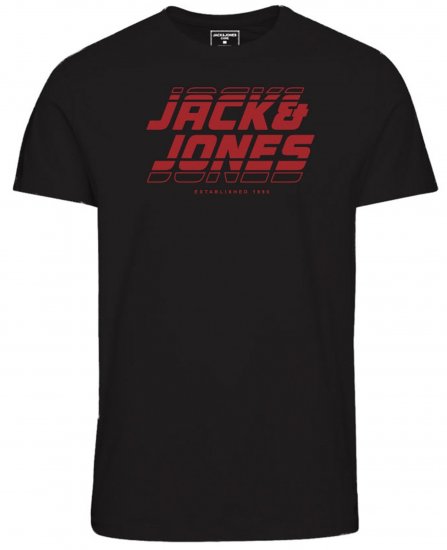 Jack & Jones JCOELLIOT T-Shirt Black - T-krekli - T-krekli - 2XL-14XL