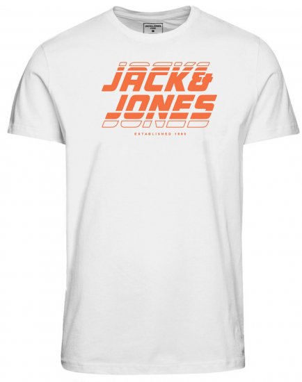 Jack & Jones JCOELLIOT T-Shirt White - T-krekli - T-krekli - 2XL-14XL