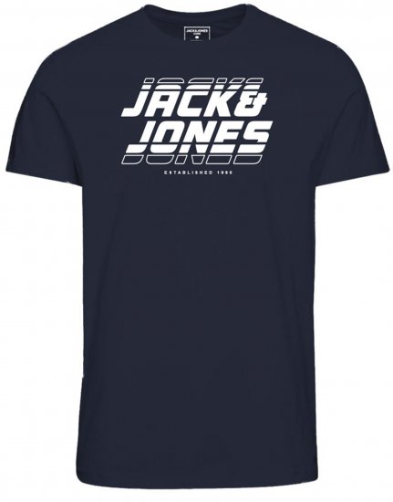 Jack & Jones JCOELLIOT T-Shirt Navy Blazer - T-krekli - T-krekli - 2XL-14XL