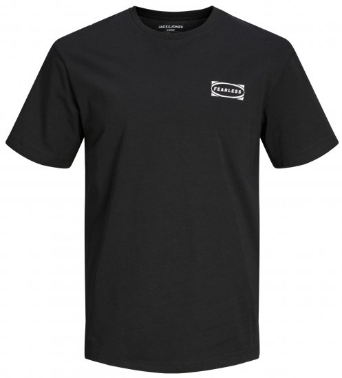 Jack & Jones JCOEDTN T-Shirt with Back Print Black - T-krekli - T-krekli - 2XL-14XL