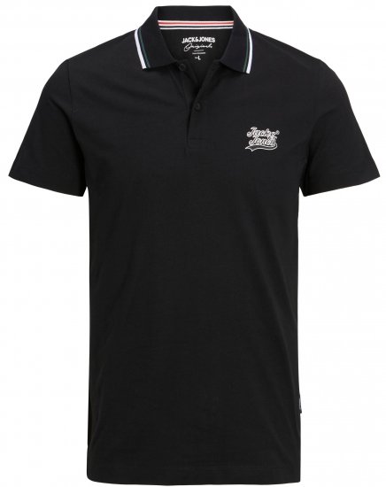 Jack & Jones JORTREVOR Polo Shirt Black - Polo krekli - Polo krekli - 2XL-8XL