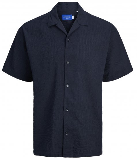 Jack & Jones JOREASTER PALMA SEERSUCKER Shirt Sky Captain - Krekli - Krekli - 2XL-8XL