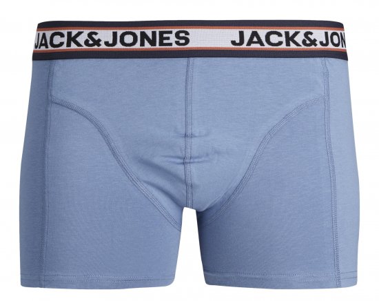 Jack & Jones JACMARCO SOLID Trunks 3-Pack Coronet Blue - Apakšveļa un peldšorti - Apakšveļa - 2XL-8XL