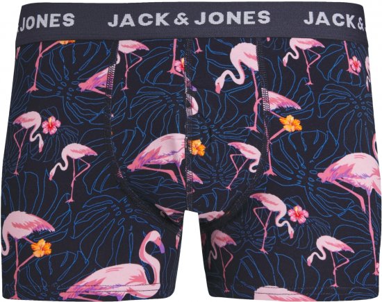 Jack & Jones JACPINK FLAMINGO TRUNKS 5 PACK Navy Blazer - Apakšveļa un peldšorti - Apakšveļa - 2XL-8XL