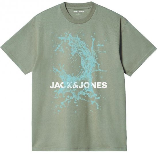 Jack & Jones JCOOCEAN SPLASH T-Shirt Desert Sage - T-krekli - T-krekli - 2XL-14XL