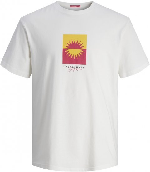 Jack & Jones JORMARBELLA BRANDING TEE SS Bright White - T-krekli - T-krekli - 2XL-14XL