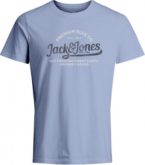 Jack & Jones JPRBLULOUIE SS TEE CREW NECK Cerulean - T-krekli - T-krekli - 2XL-14XL