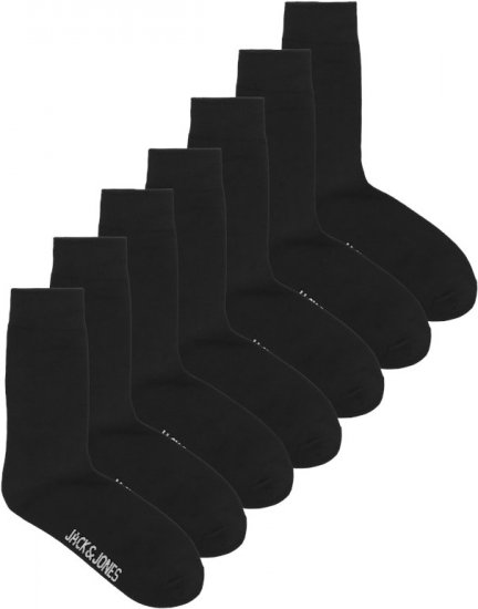 Jack & Jones RAFAEL Socks 7-Pack Black - Apakšveļa un peldšorti - Apakšveļa - 2XL-8XL