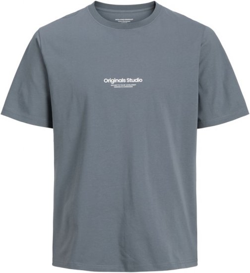Jack & Jones Lington Back And Front Print Crew Neck T-Shirt Grey - T-krekli - T-krekli - 2XL-14XL