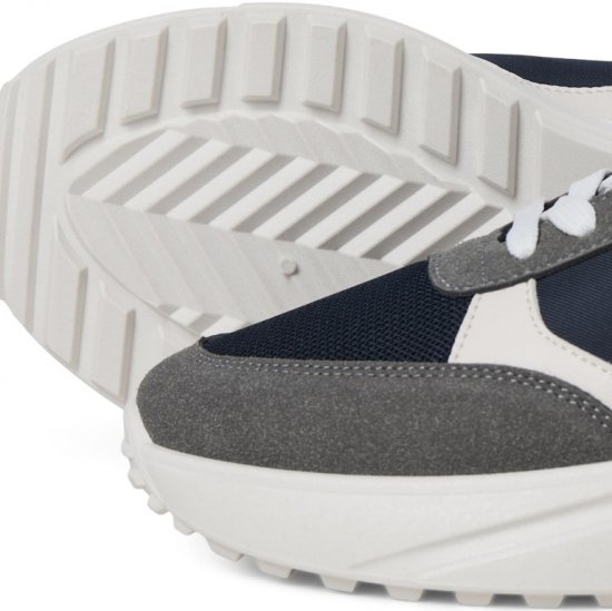 Jack & Jones Waspire Sneakers Grey/NAVY BLAZER - Vīriešu apavi 40-52 - 