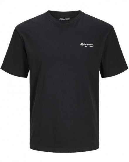 Jack & Jones Zekiel Crew Neck T-Shirt Black - T-krekli - T-krekli - 2XL-14XL
