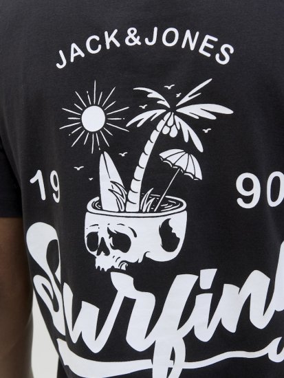 Jack & Jones Zekiel Crew Neck T-Shirt Black - T-krekli - T-krekli - 2XL-14XL