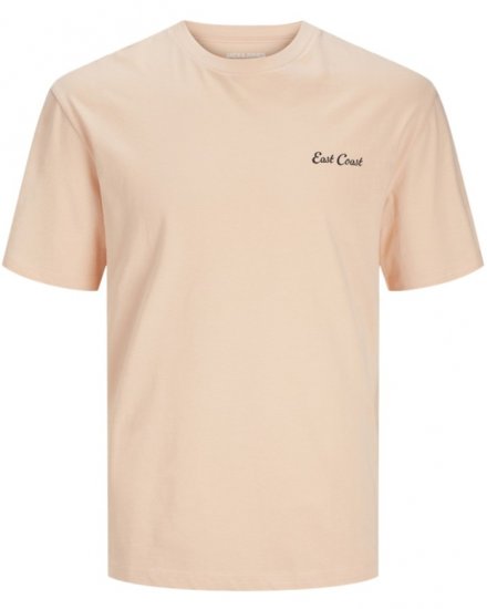 Jack & Jones Zekiel Crew Neck T-Shirt Peach Parfait - T-krekli - T-krekli - 2XL-14XL