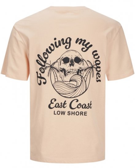 Jack & Jones Zekiel Crew Neck T-Shirt Peach Parfait - T-krekli - T-krekli - 2XL-14XL