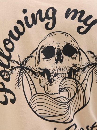 Jack & Jones Zekiel Crew Neck T-Shirt Peach Parfait - T-krekli - T-krekli - 2XL-14XL