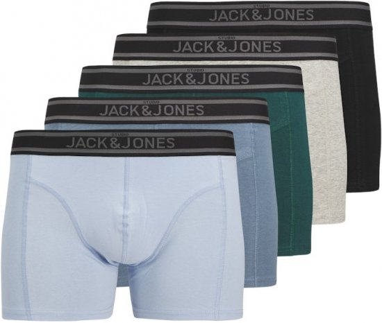 Jack & Jones Kyle Solid Trunks 5-Pack Deep Teal - Apakšveļa un peldšorti - Apakšveļa - 2XL-8XL