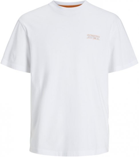 Jack & Jones Summer Vibes Crew Neck T-Shirt White - T-krekli - T-krekli - 2XL-14XL