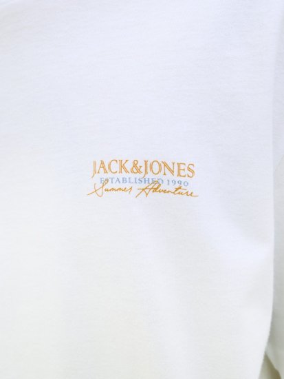 Jack & Jones Summer Vibes Crew Neck T-Shirt White - T-krekli - T-krekli - 2XL-14XL