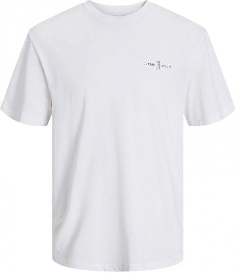 Jack & Jones Ayce Crew Neck T-Shirt White - T-krekli - T-krekli - 2XL-14XL