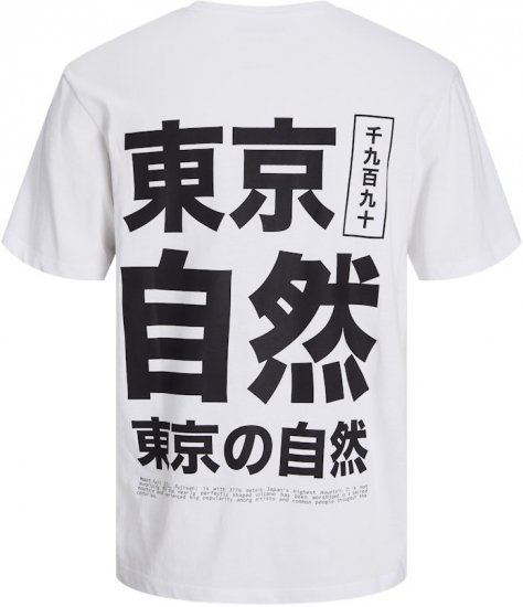Jack & Jones Ayce Crew Neck T-Shirt White - T-krekli - T-krekli - 2XL-14XL
