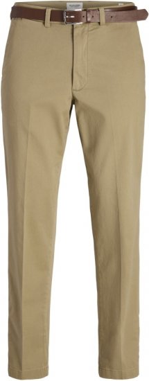 Jack & Jones Ollie Franco Chino Pants with Belt Brown - Džinsi un bikses - Džinsi un Bikses - W40-W70