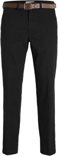 Jack & Jones Ollie Franco Chino Pants with Belt Black - Džinsi un bikses - Džinsi un Bikses - W40-W70