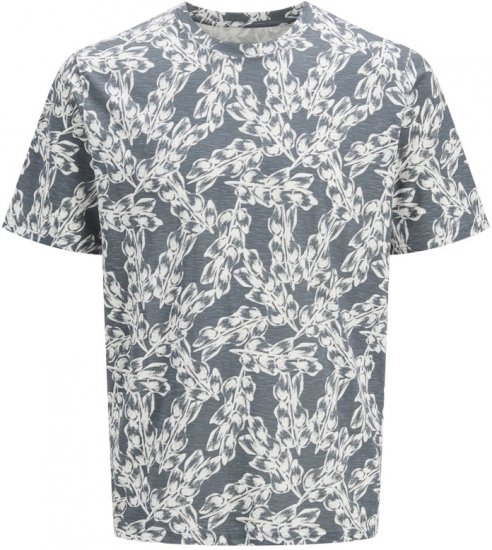 Jack & Jones Split AOP Crew Neck T-Shirt Grey - T-krekli - T-krekli - 2XL-14XL