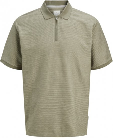 Jack & Jones Ronnie Polo with Zipper Grey - Polo krekli - Polo krekli - 2XL-8XL