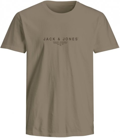 Jack & Jones Harris Crew Neck T-Shirt Brown - T-krekli - T-krekli - 2XL-14XL