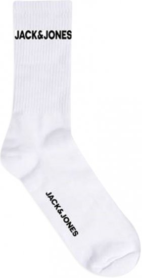 Jack & Jones BASIC LOGO Tennis Socks 5-Pack White - Apakšveļa un peldšorti - Apakšveļa - 2XL-8XL