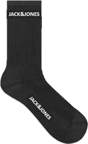 Jack & Jones BASIC LOGO Tennis Socks 5-Pack Black - Apakšveļa un peldšorti - Apakšveļa - 2XL-8XL