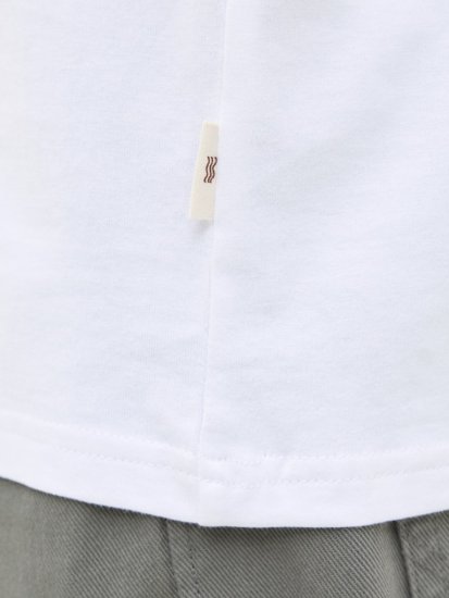 Jack & Jones Vira Branding Crew Neck T-Shirt Bright White - T-krekli - T-krekli - 2XL-14XL